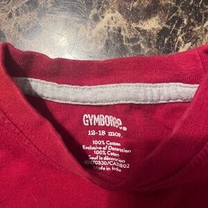 Gymboree Red Fire Rescue Long Sleeve Tee